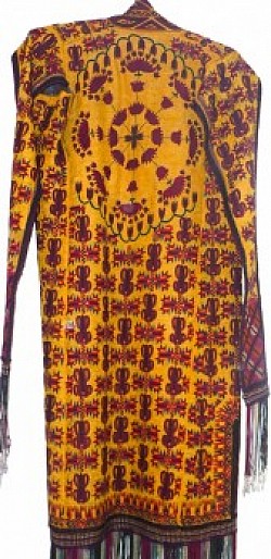 Chyrpy Married woman Kaftan Silk embroidery XIX cent.