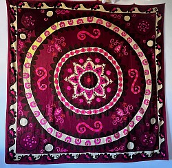 Palak Tashkent  Silk embroidery on cotton 350x300
