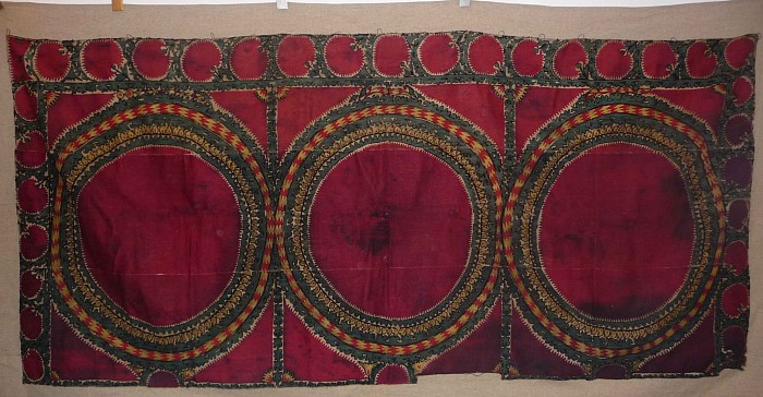 Suzani Large fragment XIX century Buchara 310x130